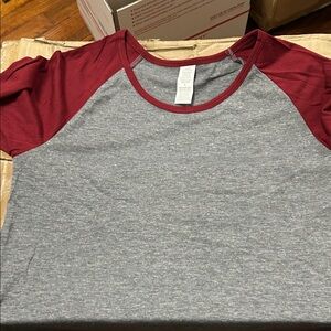 Gray and Red Raglan T-Shirt 15 pc bundle size medium